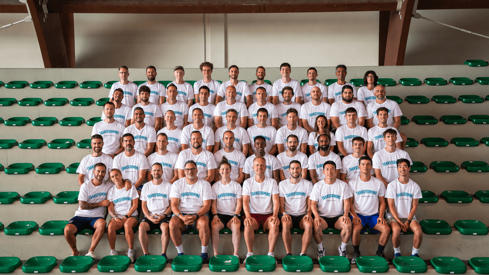 Transforming Basketball coaches together at summer camp in Roseto, Italy.